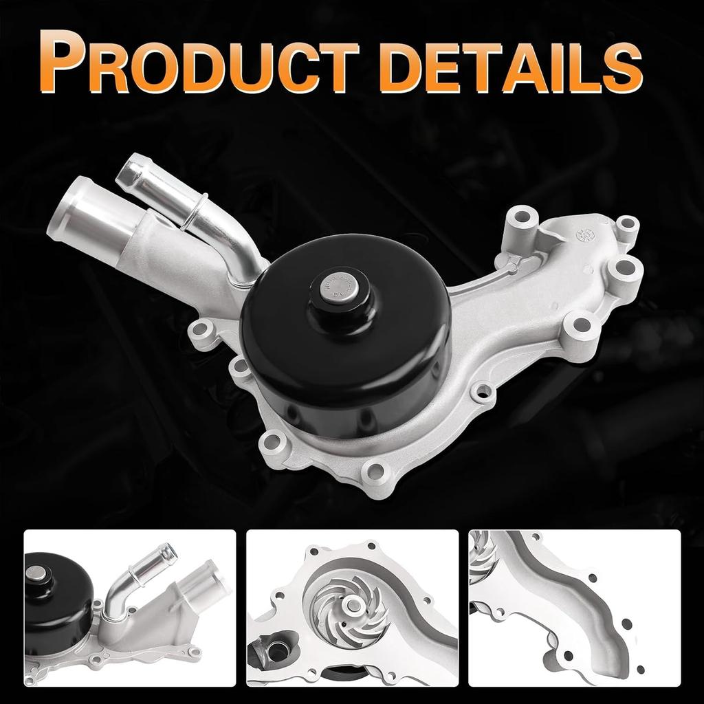 Engine Water Pump Thermostat Kit Compatible with 300 Town & Country Avenger Challenger Durango Grand Caravan Journey & Grand Cherokee Promaster