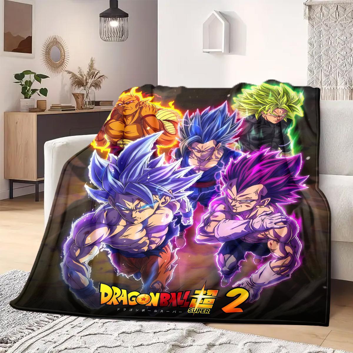 

Dragon Ball Z Print Blanket Warm Comfortable Flannel Blanket Suitable for Bedrooms,Sofas, Beds,Chairs,Travel -QIAO20 75x90cm