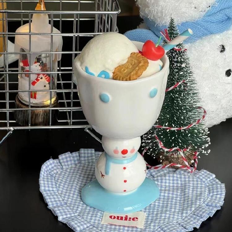 Christmas Themed Snowman Mugs Holiday Ceramic Santa Snowman Mugs Christmas Beverage Cups for Gifting