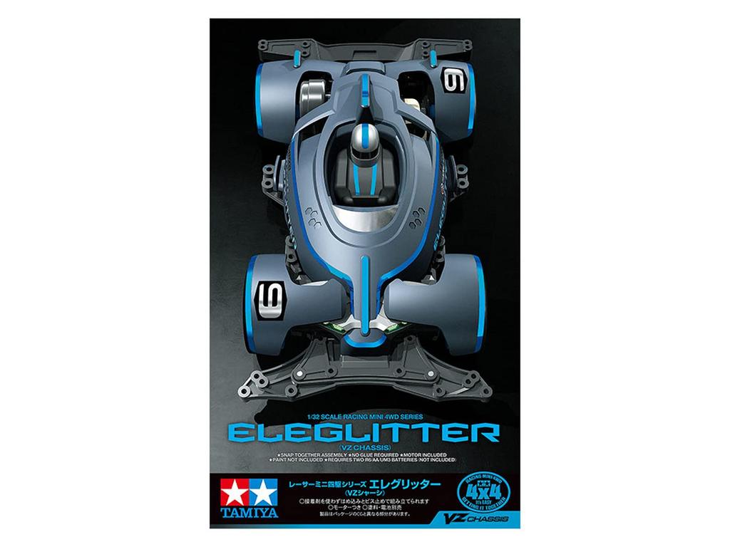 Tamiya Racer Mini 4WD Series Eleglitter VZ Chassis 18100 No.100