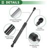 Motoforti 300mm/11.81" Gas Strut, 22lb/100N/10kg Gas Spring, Black Carbon Steel, 1 Piece, for RV Toolbox Lids, Storage Box Lids, and Cabinet Doors