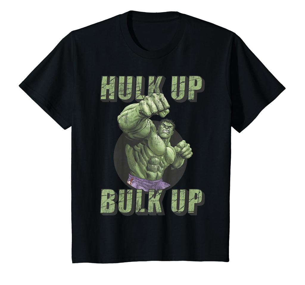 Kids' Marvel Hulk Up Bulk Up Badge Kids Graphic T-Shirt