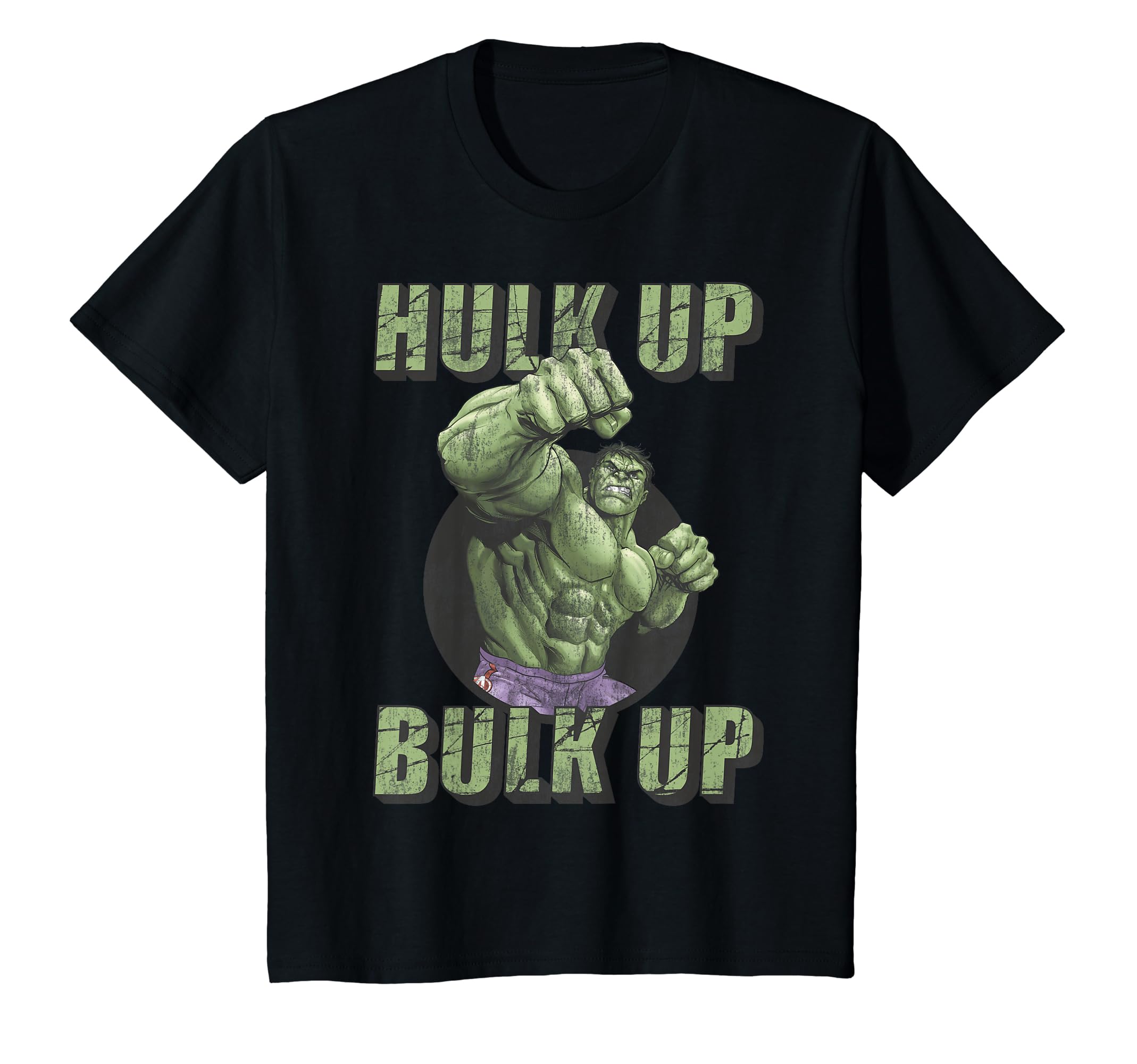 Kids Marvel Hulk Up Bulk Up Badge Kids Graphic T-Shirt