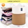 ABWR-Woven Cotton Rope Laundry Basket-Large Capacity Multifunctional For Home Storage Bin