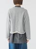 Beams Boy Maturely Cut-Off Jersey Cardigan, Women's, Gray Free