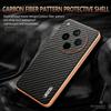 AZNS For Oppo Find X8s+ 5G Case Electroplating Carbon Fiber Texture PU + TPU Phone Cover