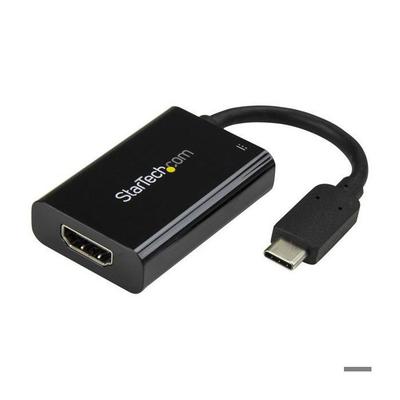 USB-C To HDMI Adapter - STARTECH - 4K 60 Hz - USB Power Delivery - Black - Simultaneous Video and Charging