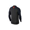 Nike Logo Print Stand Collar Slim Fit Retro Football Shirt Men tops Black AO5177-060
