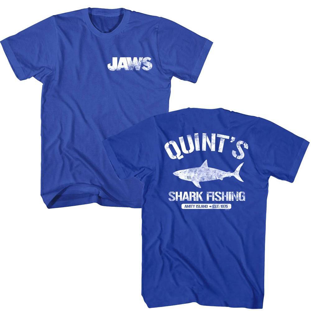 Jaws Quint Shark Fishing Men Shirt XXXL