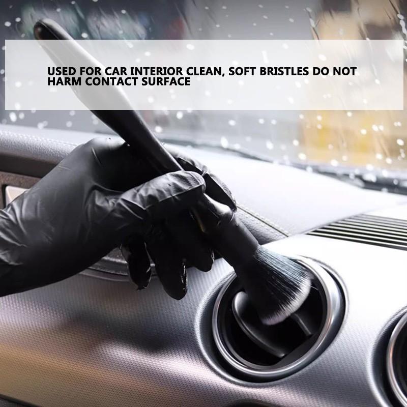 4Pcs/set Car Interior Cleaning Brush Detail Cleaning Brush Tire Brush Soft Bristle Brush Car Wash Tool Gap Brush