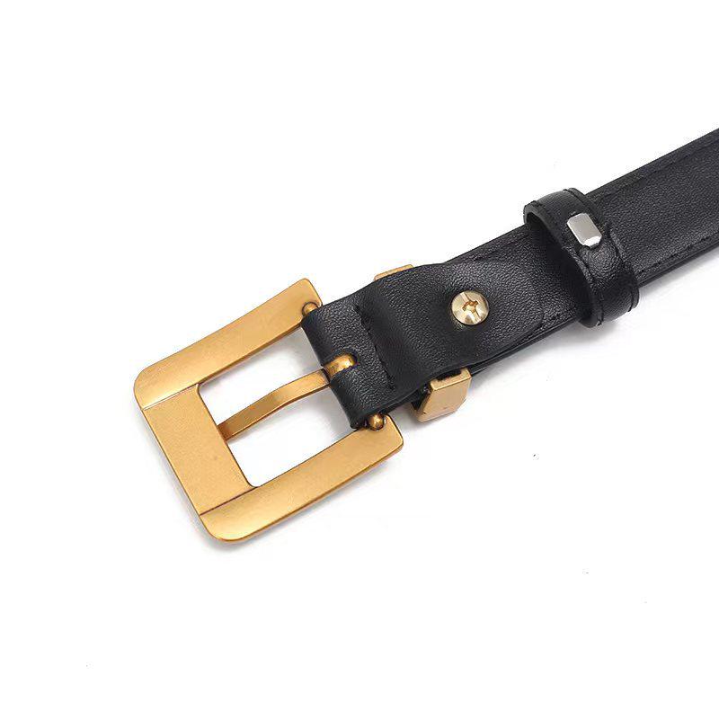 Genuine Leather Women's Decorative Waist Chain Belt for Jeans
