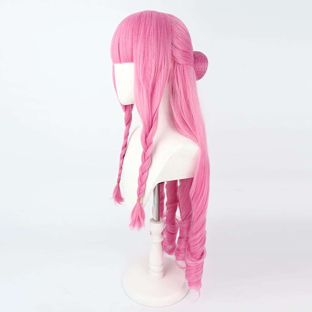 Cosplay Wig, Anime, Heat-Resistant, Costume Accessory, Parties, Events, School Festivals, Halloween, Includes Wig Net (Perona - B)