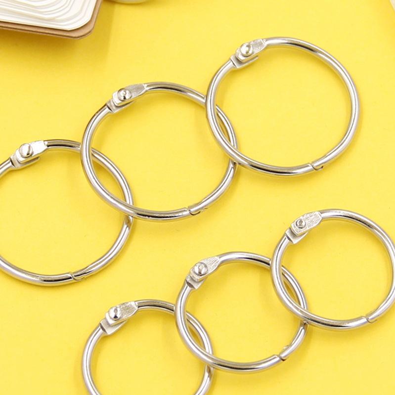 Metal Binder & Key Rings: Loose Leaf, Snap, Coil, Iron, Book, Card, and Hole Punch Rings