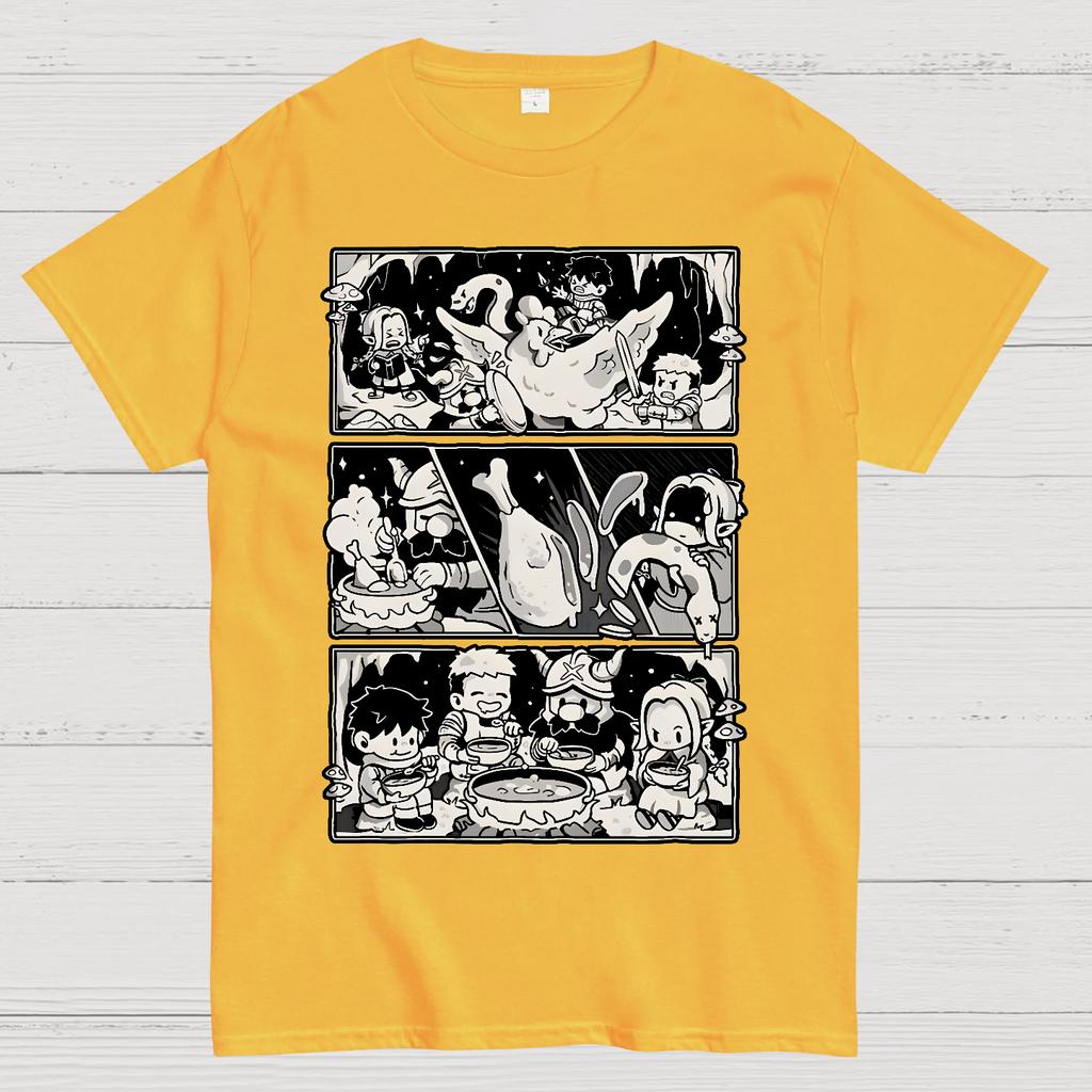 Dungeon Feast Unisex 100% Cotton Summer Casual Cool Loose T-Shirt