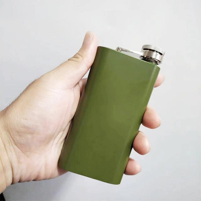 5oz Portable Hip Flask Flagon Whiskey Vodka Wine Pot Stainless Steel Alcohol Drinking Pocket Bottle Outdoor Wine Alcohol Bottle