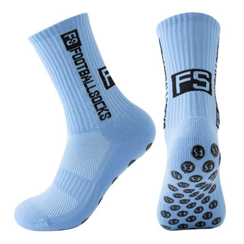 

Men s Non-Slip Mid-Calf Football Socks with Rubber Soles - Personalized, High-Elastic, Breathable, Sweat-Wicking Sports Socks One Size