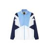 Colorblock Reißverschluss Langarm Webjacke Unisex Oberbekleidung Blau 152238601-1