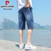Pierre Cardin Men's Straight Loose Fit Denim Shorts