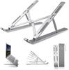 SGIN Laptop Adjustable Computer Tablet Laptop PC High Improves Relieves Back Pain and Easy to Aluminum Silver Stand, 6-Level Height, Stand, Stand,