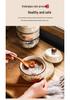 Chinese Retro Ceramic Single-Serve Stew and Soup Pot with Lid