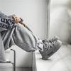 Herrskor Platt Mesh Andningsbara Casual Sport Tjock Sula Trend Alla Utomhus Gång Löpning Sneakers Mode Student Board Shoe