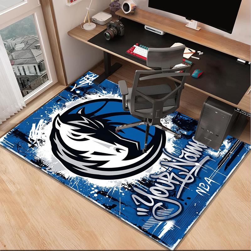 Custom NameMAVERICKS BASKETBALL TEAM Carpet, Indoor Rug, Chair Rug, Living Rooms, Doormat Made From Polyester Home Decor Birthday Christmas Gifts