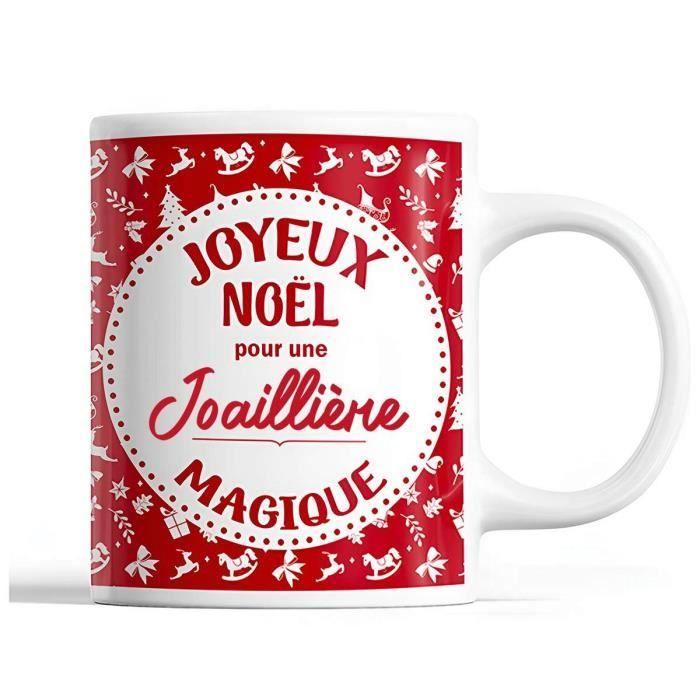 Mug - Noël Joaillière - Red - 325 Ml - Dishwasher and Microwave Safe