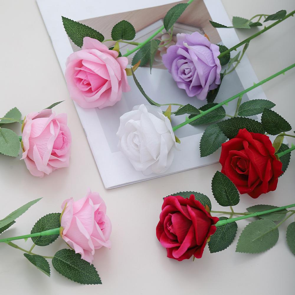 5/10Pcs Rose Artificial Flowers Bouquet 49CM Fake Flower For Home Decor Party Supplies Wedding Decoration Ornaments Accessories