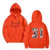 Women's And Men's  Fashionable Hooded Long Sleeved Printed Casual Pullover Unisex Sweatshirt Top