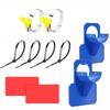 1 Set Swimming Pool Pipe Fixing Holder With Ties and Clips Preventing 32mm~38mm Hose Falling off Reducing Inlet/Outlet Pressure