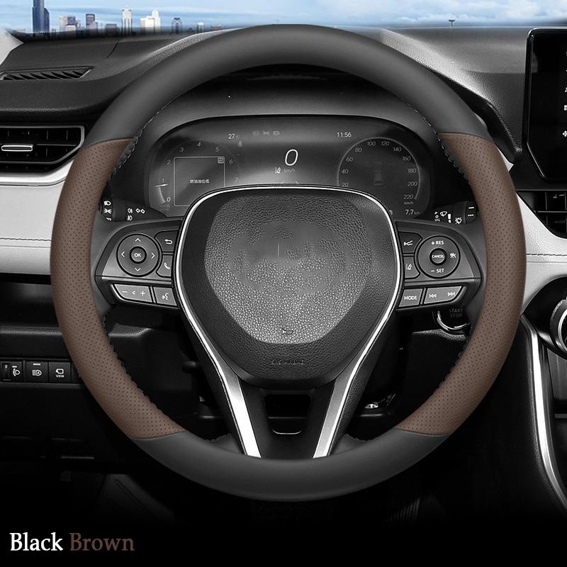 High Leather Braid on Car Steering