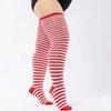 Calze lunghe da donna sopra il ginocchio, alte sulla coscia, nere, bianche, sexy, taglia grande, per ragazze, elasticizzate, invernali, lunghe, da donna, taglie forti, XL