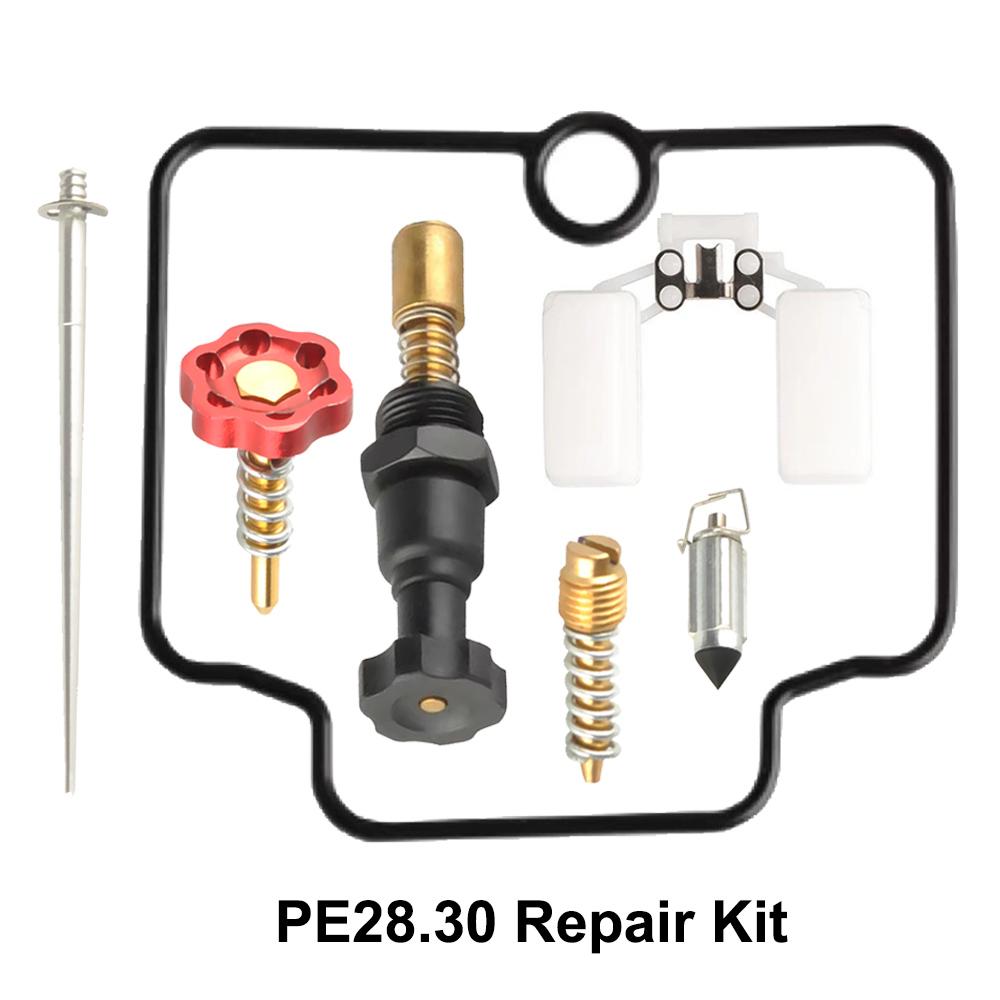 

NIBBI Motorcycle PE17/19/22/24 Flange Carburetor PE28/30mm Carb Float Jet Needle Repair Kit PE28 30