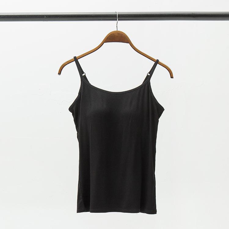 Small Sling Vest Inside, Women's Five-finger Cup Integrated with Chest Pad, Slim Fit, Big U Beautiful Back, High Elastic Backless In Spring and Summer