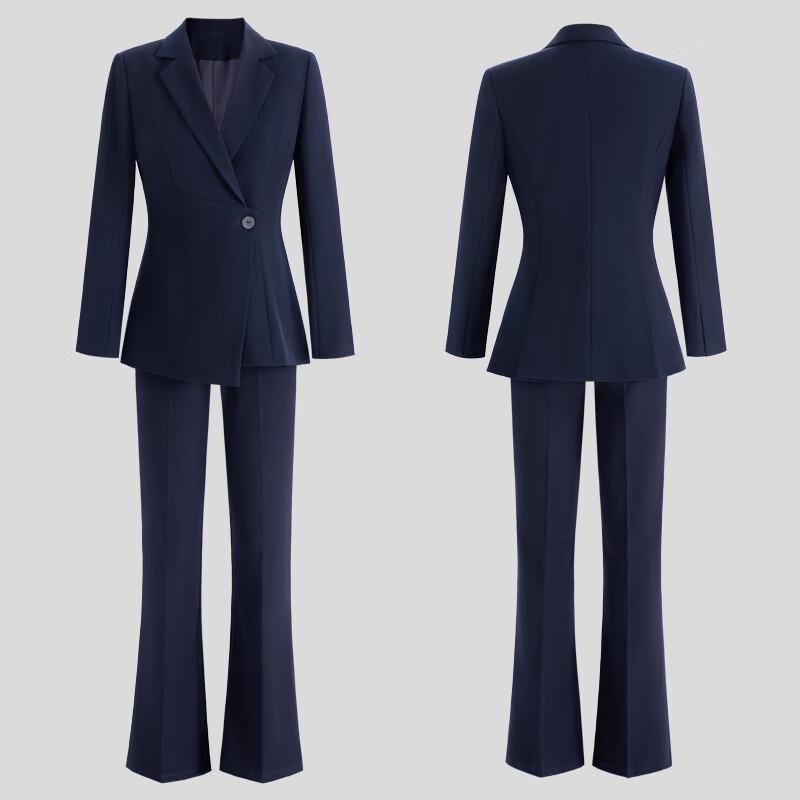 Professionelles Damen-Blazer- und Schlaghosen-Anzugset
