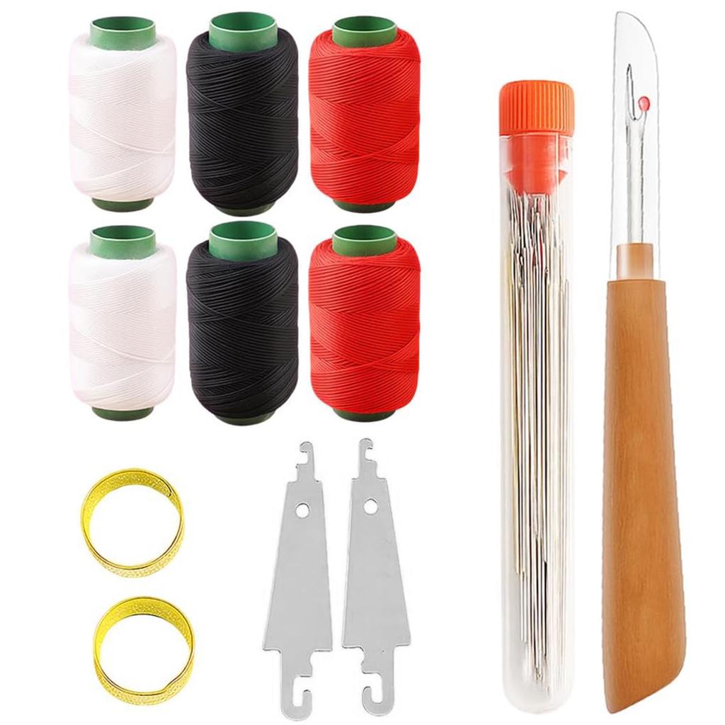 31/34/36/37Pcs/Set Sewing Tool Set Big Eye Steel Sewing Needles Kit Steel Sewing Needles for Beginners Professional DIY Lovers