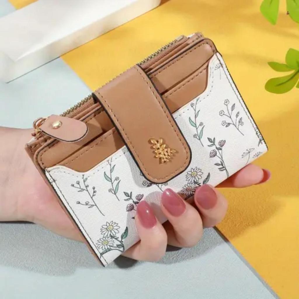 Damen Geldbörse Kurz, Nische, Klein, Frisch, Zero Wallet für Damen, High-End-Feeling