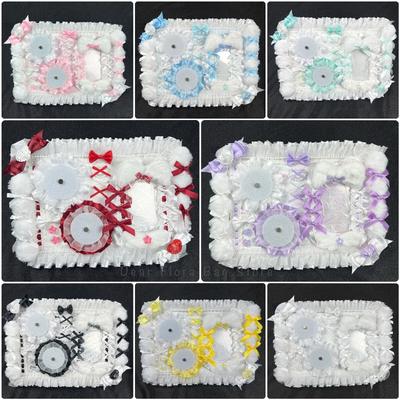 New Ita Bag Anime Badge Holder Set Cute Ribbon Lace Pin Organizer Itabag Decorative Insert Board Accessories Badge Display Board