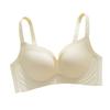 Black Technology Soft Support Fixed Cup Glossy Underwear Women's Traceless Gathering To Show Breasts Closed Breasts Anti-sagging Beautiful Back Bra
