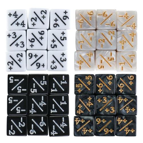 36pcs Acrylic Six Dice Loyalty Counters Dispositive and Dice Card Game Accessories Easy to Use