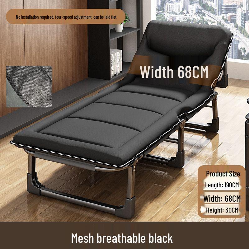 Folding Recliner Bed: Portable Nap Backrest for Single User