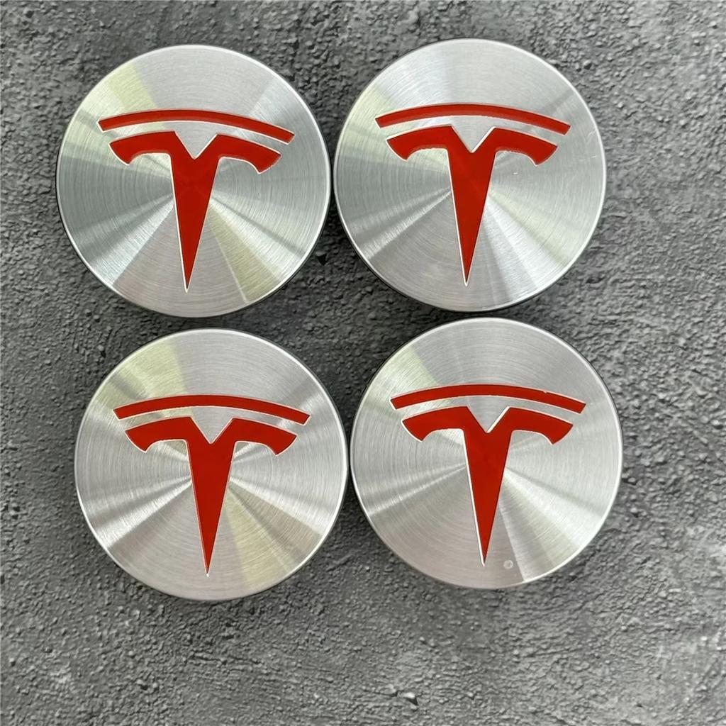 TBQW4 4PCS 56MM GR Sport Wheel Center Hub Caps - Tesla Model 3/Y/X/S Emblem Rims Cover, Durable ABS Car Accessories"
