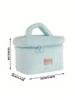 1PC Simple Pure Color Plush Makeup Bag Korean Portable Bag High Appearance Level Large Capacity Wash Bag for Women
