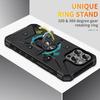 For Apple iPhone 16 15 14 Plus 13 12 Mini 11 Pro X XR XS Max 7 8 Plus SE 2020 2022 Case High Quality Hard PC + TPU Shockproof Rotate Ring Stand Cover