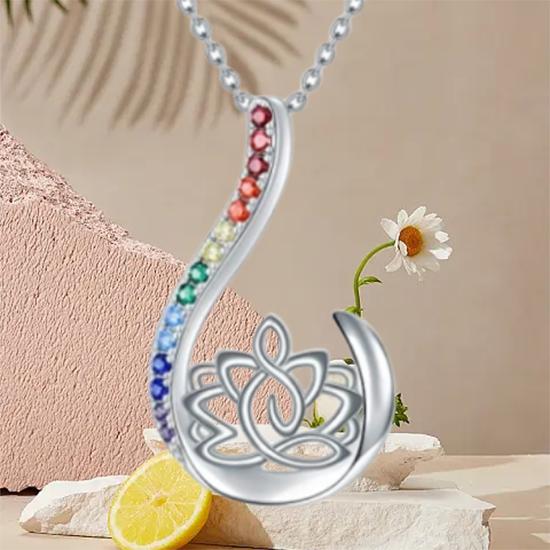 

Модный лотос Персонализированное женское подвесное ожерелье