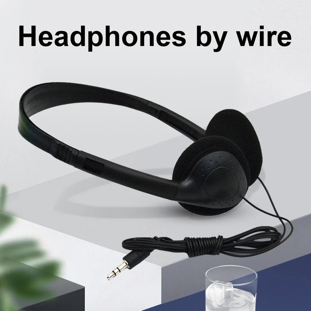 3.5mm Wired Stereo Headset Bass Hi-Fi Gaming Headset for Mobile Phone Tablet MP3 Listening