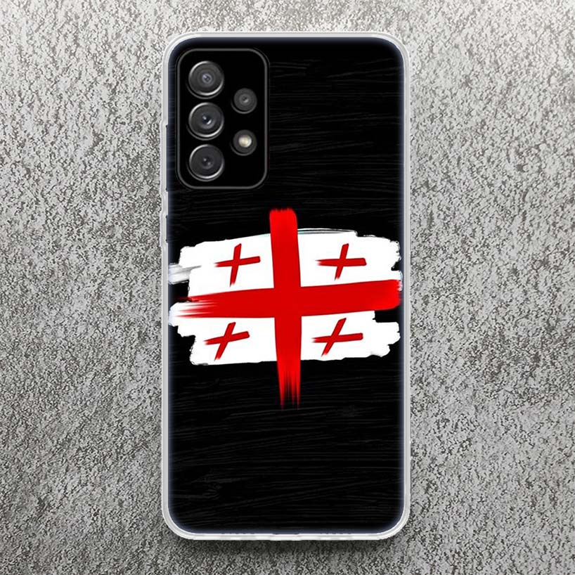 Georgia Flag Phone Case For Samsung Galaxy A52 A42 A32 A22 A12 A02S A51 A50 A71 A70 A41 A31 A21S A30S A20S A40 A30 A20E A10