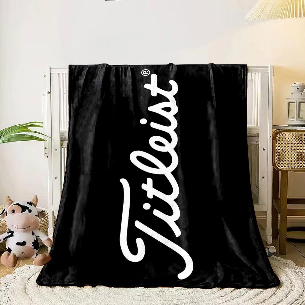 Titleist Logo Blanket Bedroom Blanket for Livingroom Couch Lunch Break Soft Cozy Throw for Friend's Festival Gift