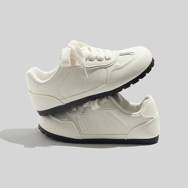 Bell round head white shoes 2026 casual big head fashion versatile sports training shoes B3506 35