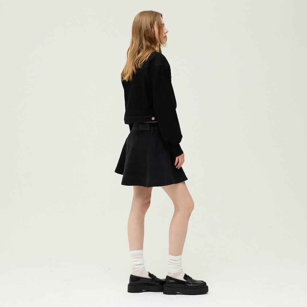 Ibiem A-Line Denim Mini Skirt Emq2Dsk010